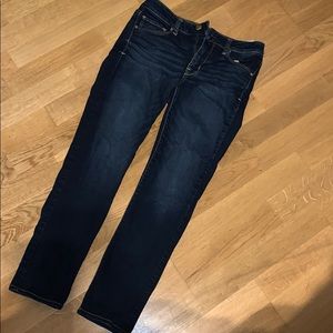 Dark wash boot cut jeans